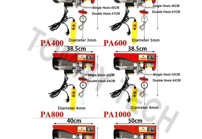 Wall Mount Electric Crane Hoist 220V (200kg - 1 Ton) - Wall mount crane hoist 7